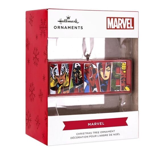 Hallmark Marvel Comics Heroes and Villains Logo Ornament NWT - Picture 4 of 8